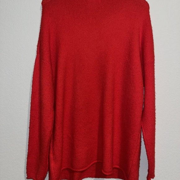NEW Cupcakes & Cashmere Women Size XL Sweater Heart Colorblock Red Pink Knit Top - Picture 6 of 6